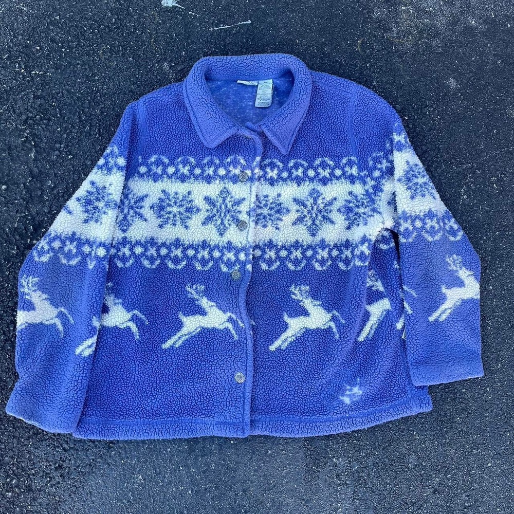 1990s Alpine Graphic Fleece Size XL